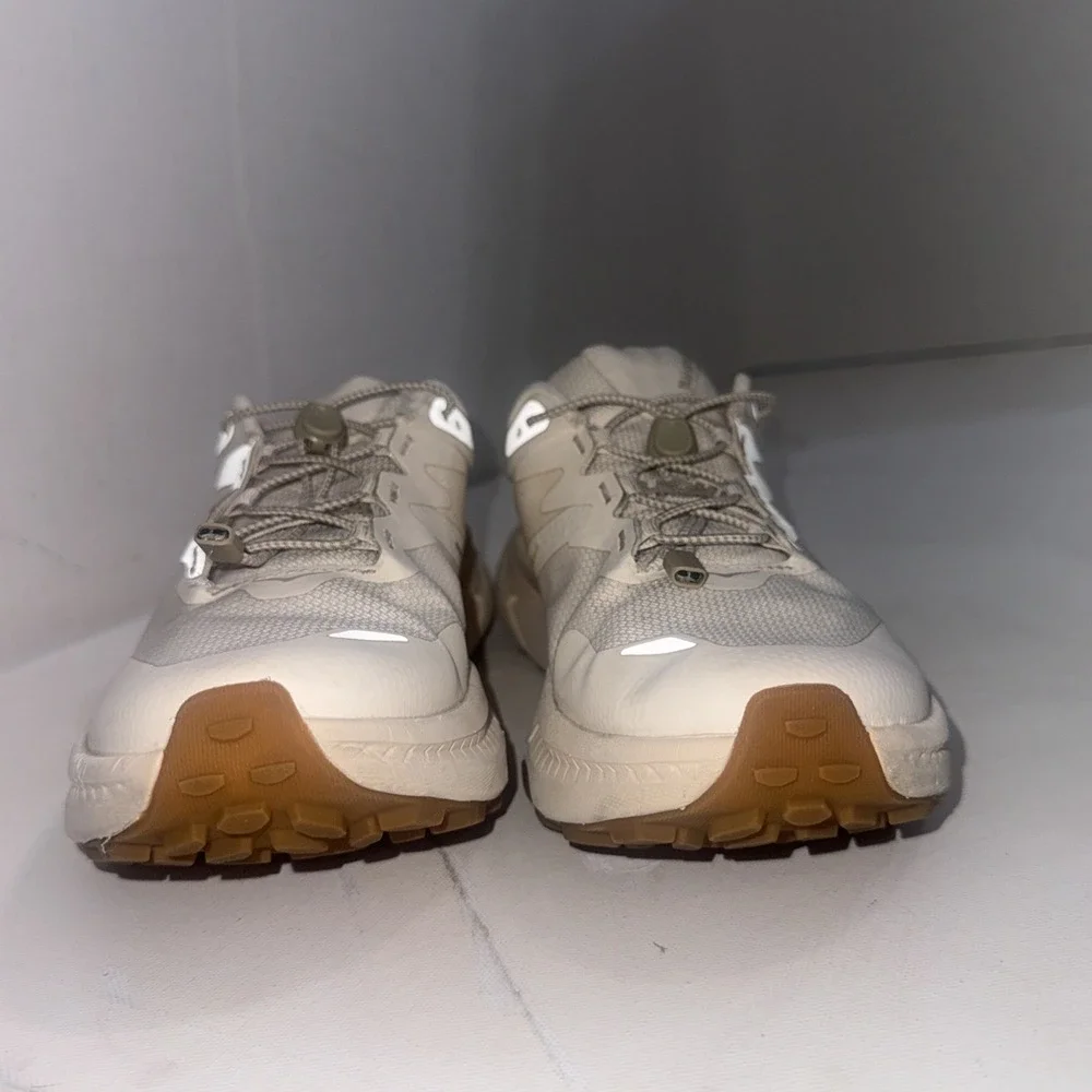 Hoka Transport Eggnog White Athletic Gym Running Walking Hiking Shoes Size 8B